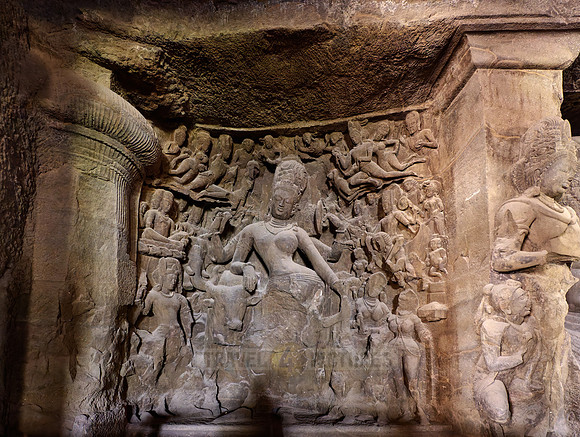 Elephanta caves, Ardhanarishvara, Mumbai