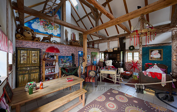 interior shot of Christmas House Himmelpfort