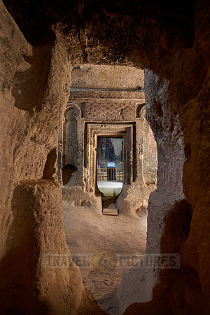 Religious murals in Gumusler Cave Monastery
