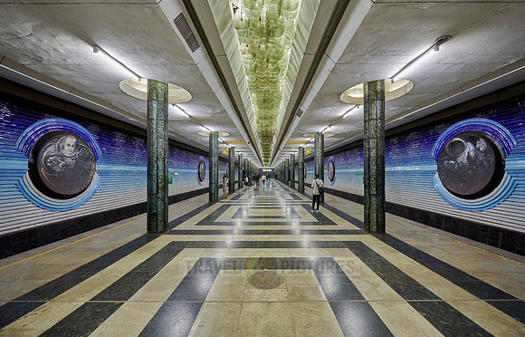 Kosmonavtlar subway Station of the Tashkent Metro