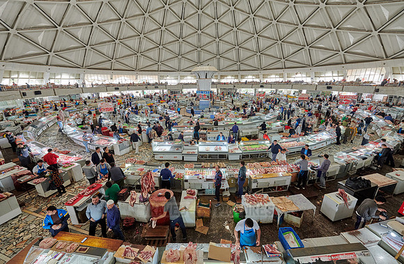 round dome above Chorsu Bazaar