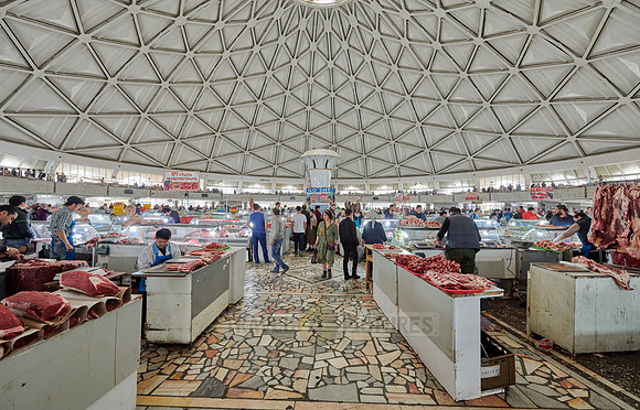 round dome above Chorsu Bazaar