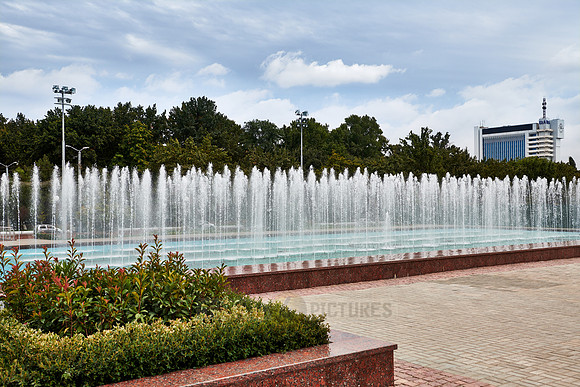 fountain on Independence Square of Tashkent