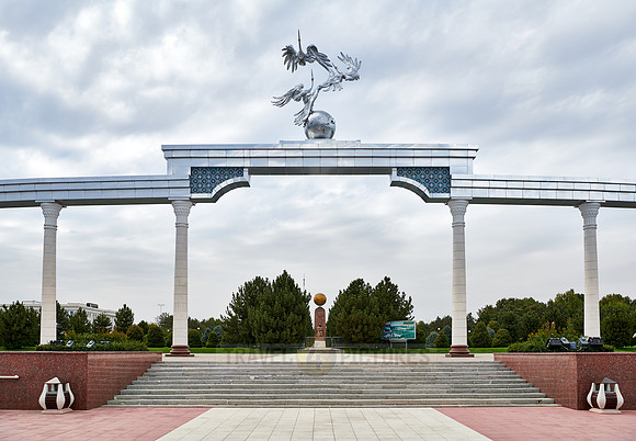 Ezgulik Arch on Independence Square in Tashkent