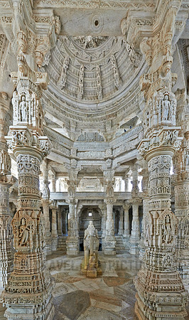 stone carved columns