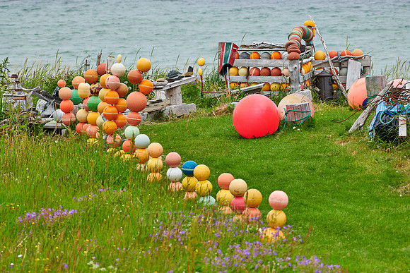 decoration with colorful buoys