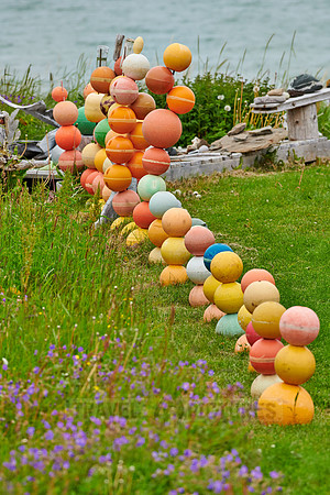 decoration with colorful buoys