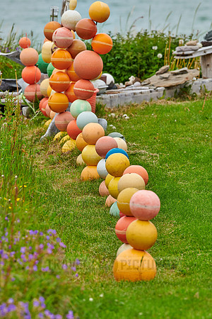 decoration with colorful buoys