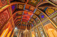 colorful ceiling in Summer Residential Palace Sitorai Mohi Khosa