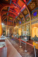 colorful ceiling in Summer Residential Palace Sitorai Mohi Khosa