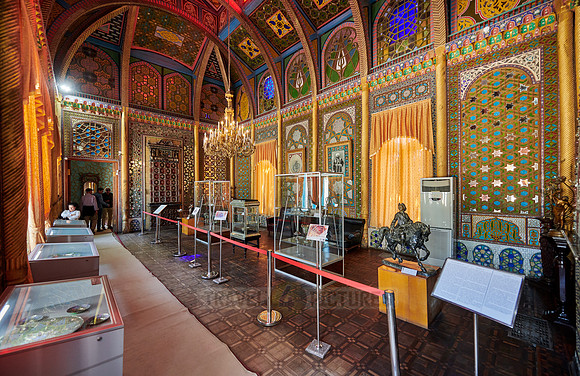 colorful ceiling in Summer Residential Palace Sitorai Mohi Khosa