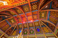 colorful ceiling in Summer Residential Palace Sitorai Mohi Khosa