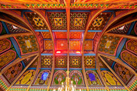 colorful ceiling in Summer Residential Palace Sitorai Mohi Khosa
