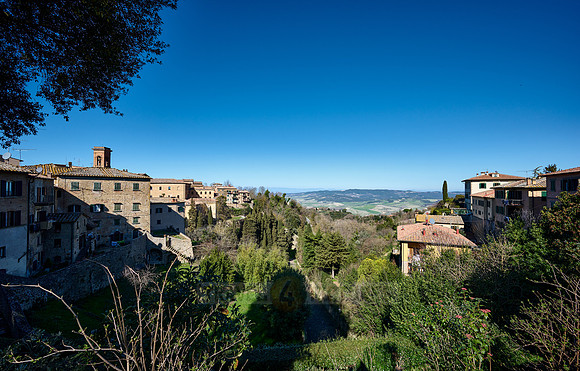 View over the roofs of Volterra