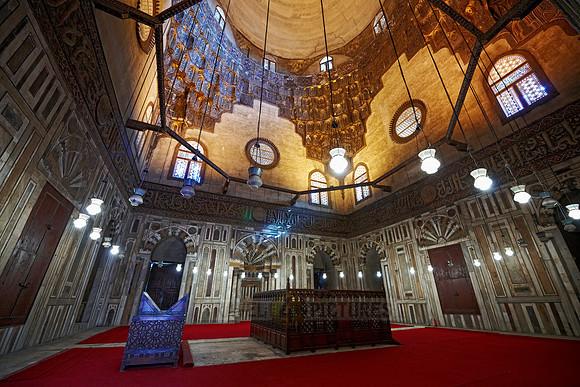 cupola inside Sultan Hassan Mosque