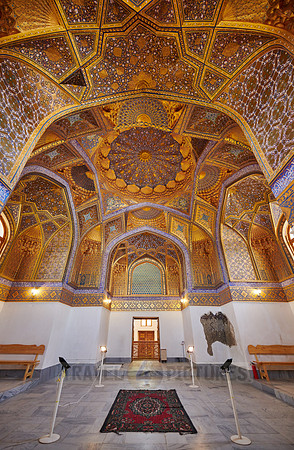 interior shot of Aksaray Mausoleum, Samarkand