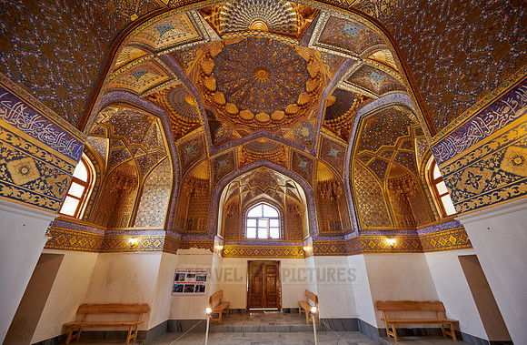 interior shot of Aksaray Mausoleum, Samarkand