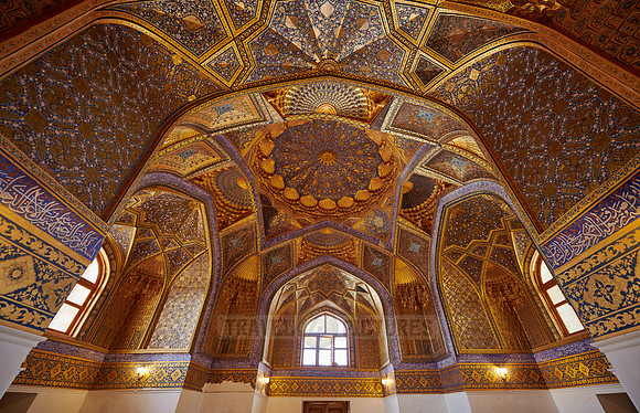 interior shot of Aksaray Mausoleum, Samarkand