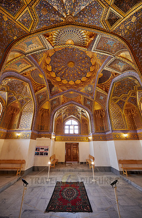 interior shot of Aksaray Mausoleum, Samarkand