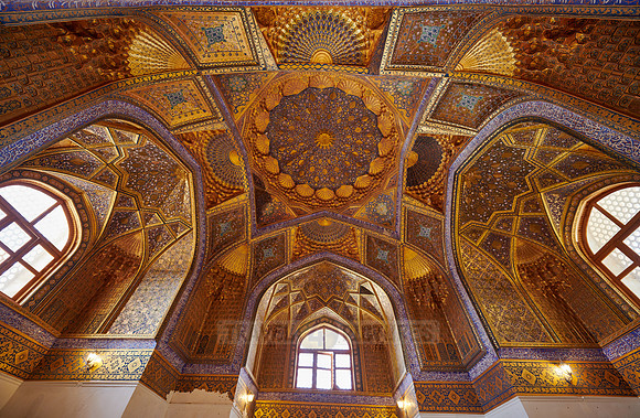 interior shot of Aksaray Mausoleum, Samarkand