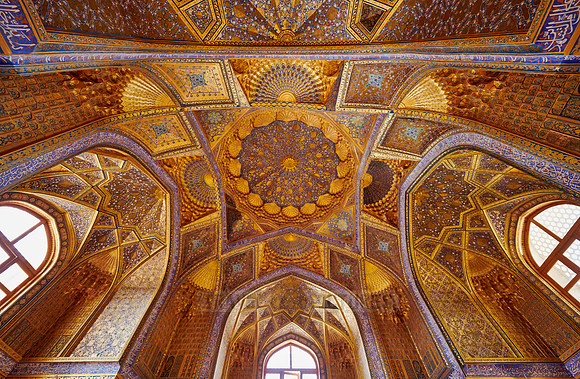 interior shot of Aksaray Mausoleum, Samarkand