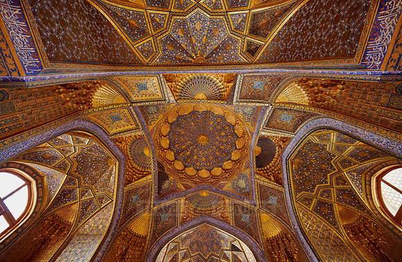 interior shot of Aksaray Mausoleum, Samarkand