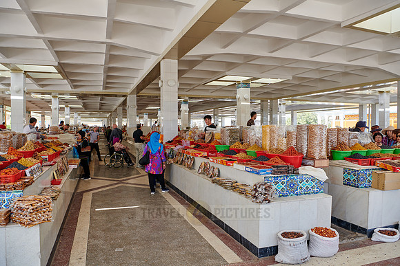 food stalls on Siyob Bazaar, Samarkand