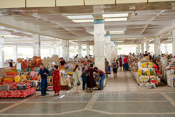 food stalls on Siyob Bazaar, Samarkand