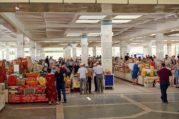 food stalls on Siyob Bazaar, Samarkand