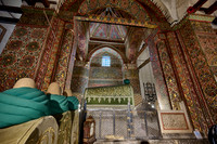 inside shot of Mausoleum and museum of Mevlana Rumi