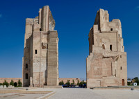 ruins of gate to Ak Saray Palace, Shahrisabz