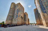 ruins of gate to Ak Saray Palace, Shahrisabz