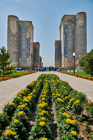 ruins of gate to Ak Saray Palace, Shahrisabz