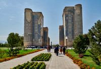 ruins of gate to Ak Saray Palace, Shahrisabz