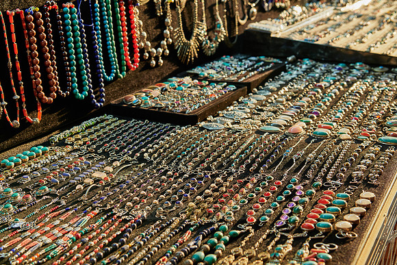 Jewellery stall in Toki Sargaron