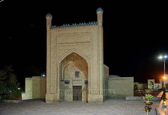 illuminated Magok-i-Attari Mosque, Bukhara