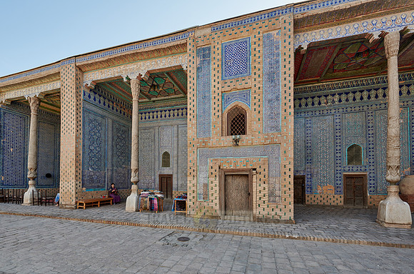 Tiled walls in the harem of  Tash Hauli, Itchan-Kala