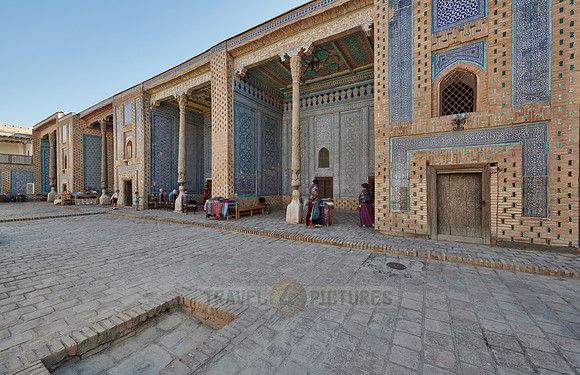 Tiled walls in the harem of  Tash Hauli, Itchan-Kala