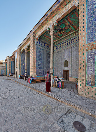 Tiled walls in the harem of  Tash Hauli, Itchan-Kala
