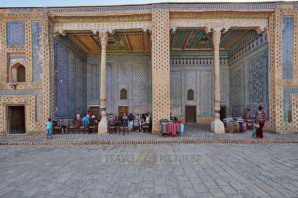 Tiled walls in the harem of  Tash Hauli, Itchan-Kala