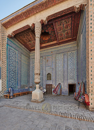 Tiled walls in the harem of  Tash Hauli, Itchan-Kala