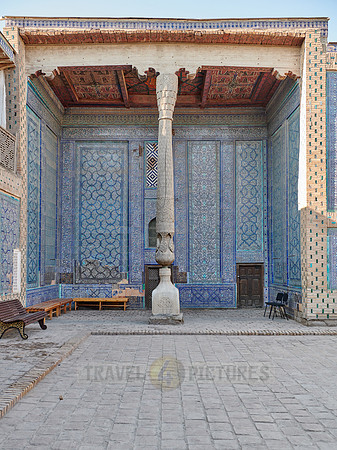 Tiled walls in the harem of  Tash Hauli, Itchan-Kala
