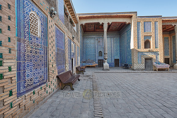 Tiled walls in the harem of  Tash Hauli, Itchan-Kala
