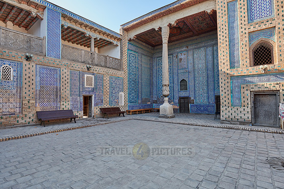 Tiled walls in the harem of  Tash Hauli, Itchan-Kala