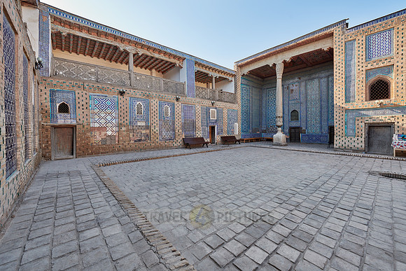 Tiled walls in the harem of  Tash Hauli, Itchan-Kala