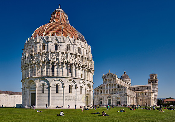 Baptistery, Cathedral, and Leaning Tower of Pisa
