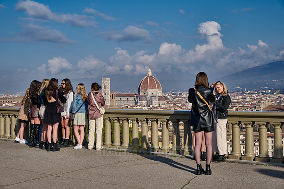 viewpoint from Piazzale Michelangelo over Florence