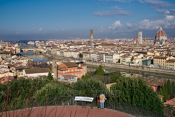viewpoint from Piazzale Michelangelo over Florence
