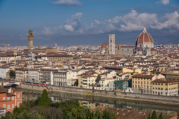 viewpoint from Piazzale Michelangelo over Florence