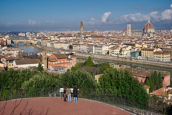viewpoint from Piazzale Michelangelo over Florence